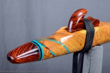 Brown Mallee Burl Native American Flute, Minor, Mid A-4, #L20A (0)
